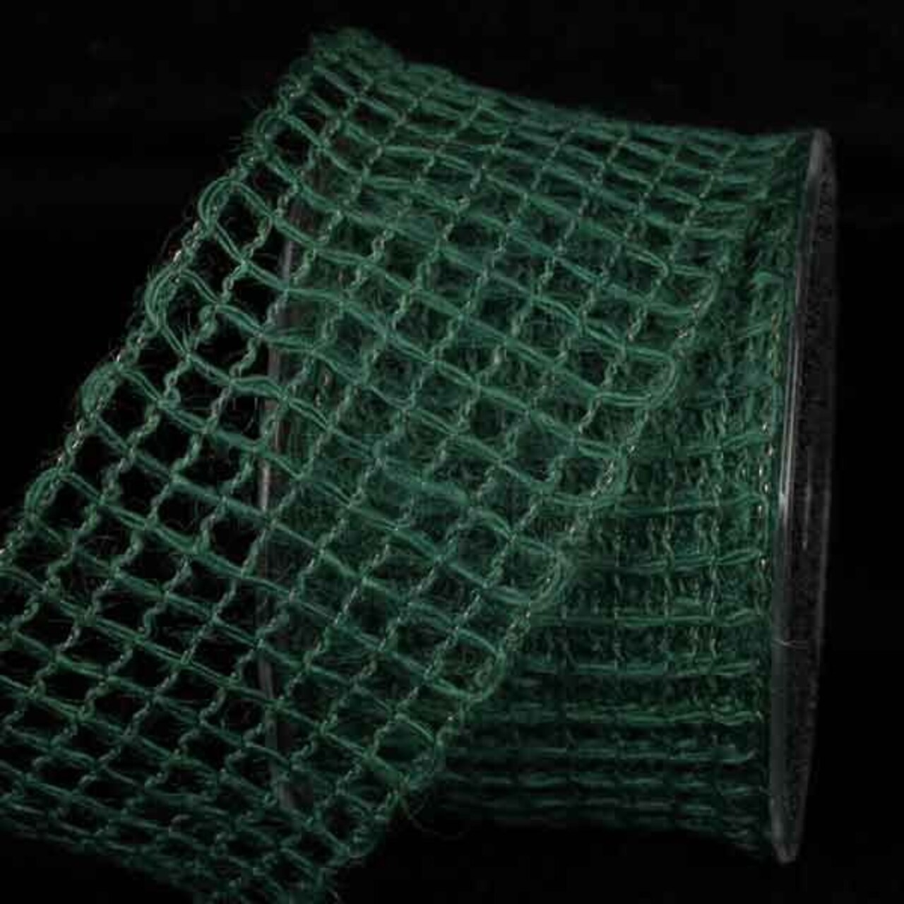 The Ribbon People Hunter Green Mesh Wired Craft Ribbon 2.5" x 22 Yards